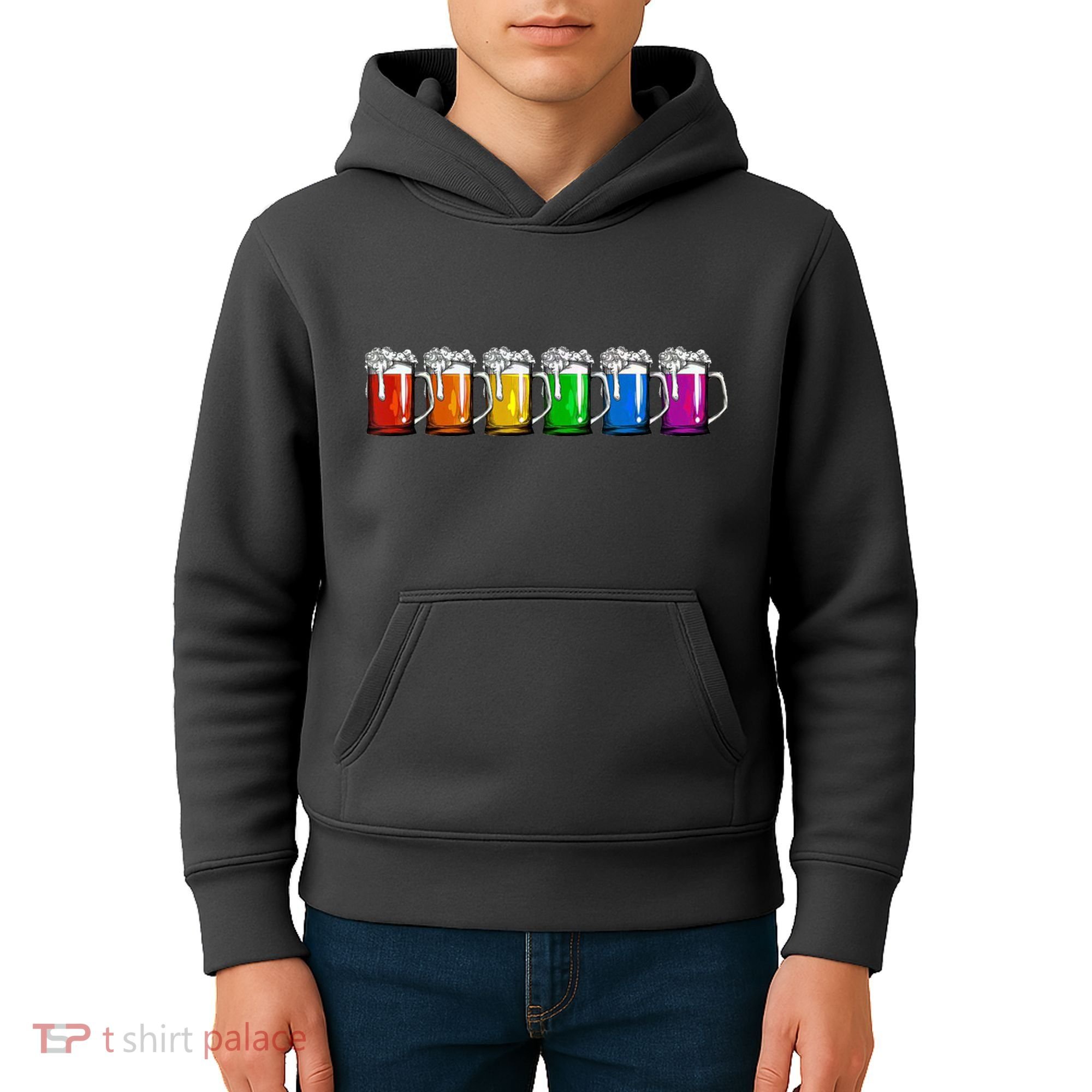 LGBT Pride Rainbow Beer Kids Hoodie