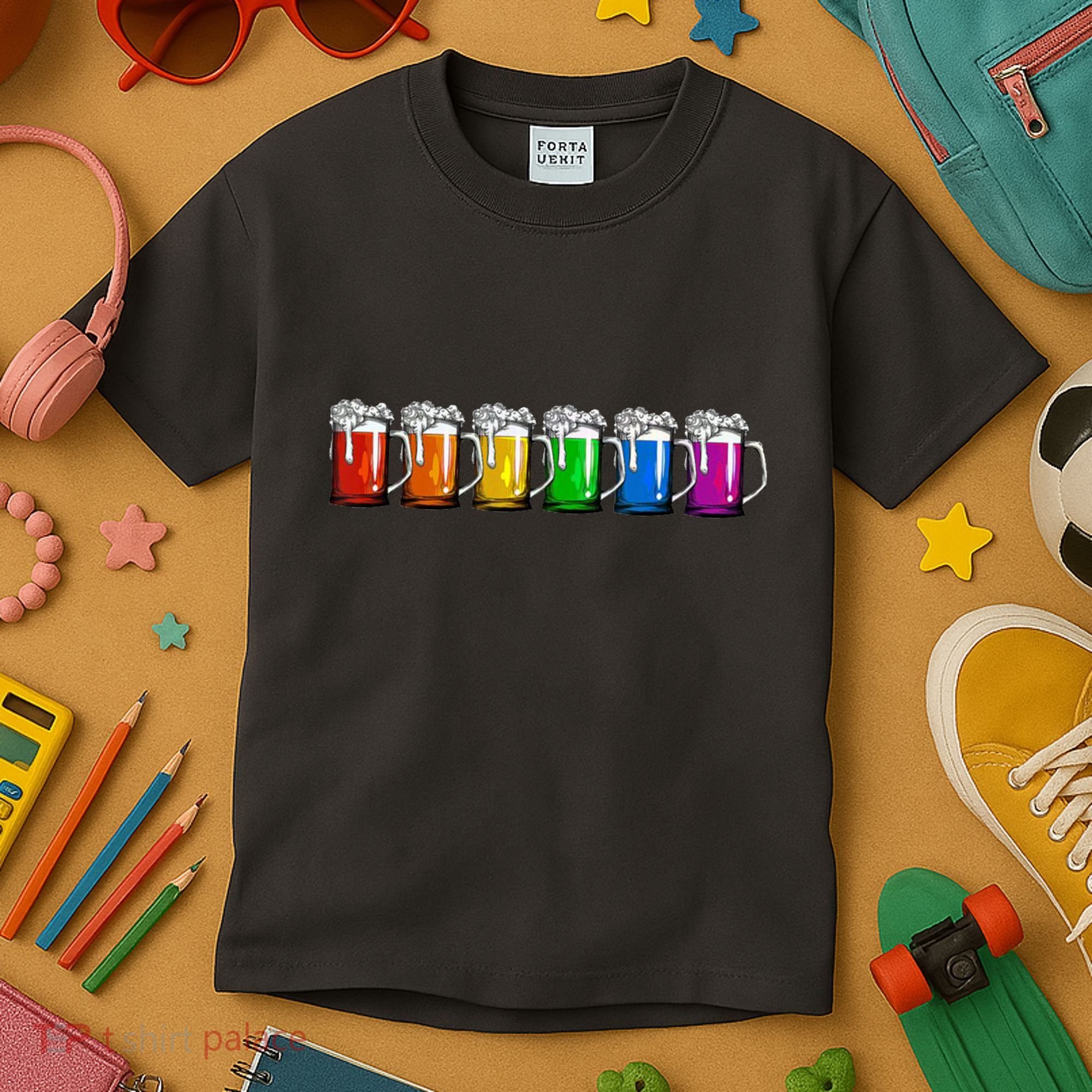 LGBT Pride Rainbow Beer Kids T-Shirt