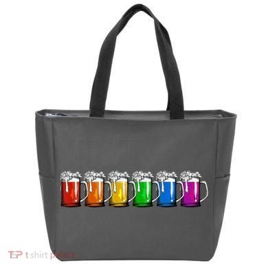 LGBT Pride Rainbow Beer Tote Bag