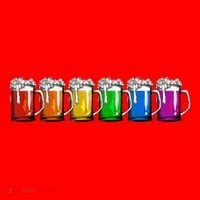 LGBT Pride Rainbow Beer Santa Hat thumb 1