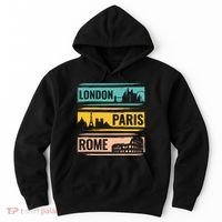 London Paris Rome World Traveler Hoodie thumb 0