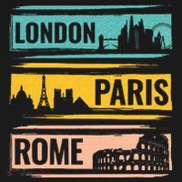 London Paris Rome World Traveler Hoodie thumb 2