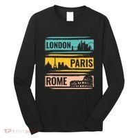 London Paris Rome World Traveler Long Sleeve Shirt thumb 0