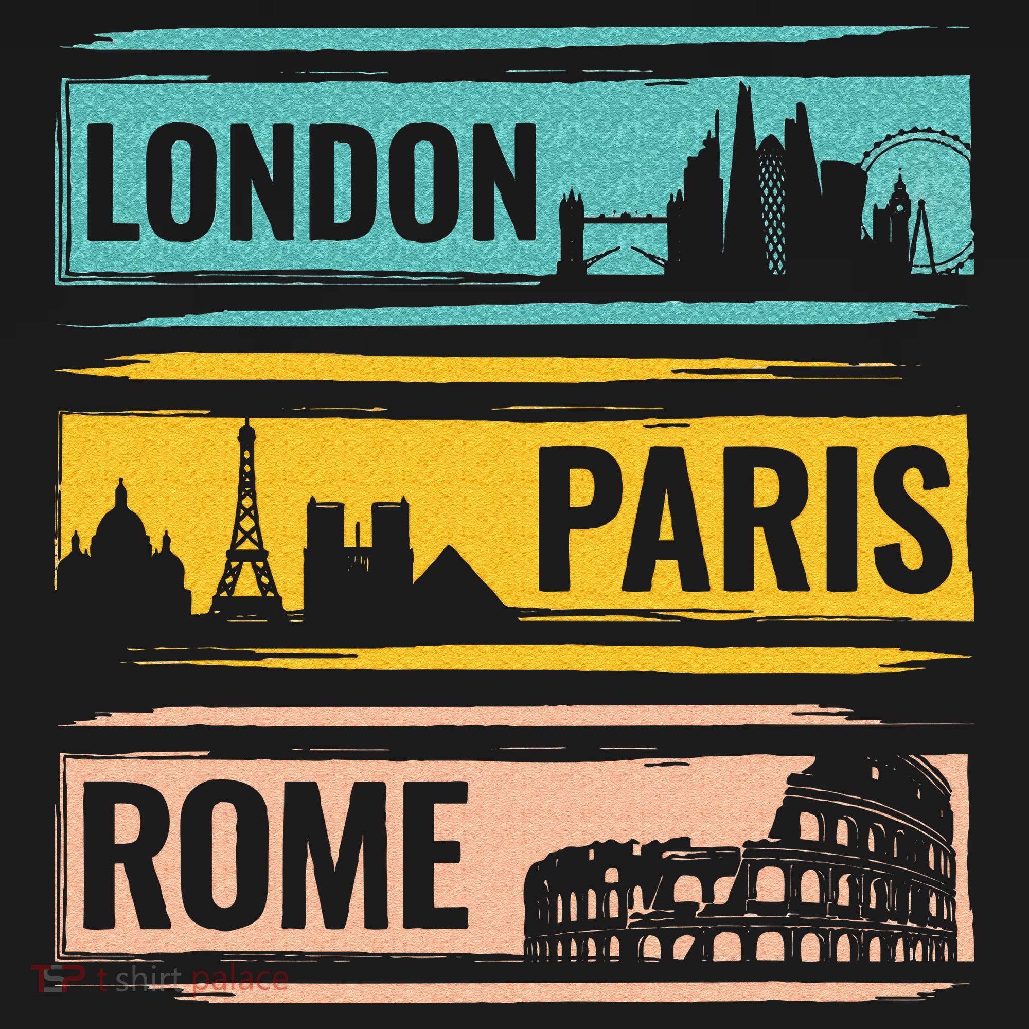 London Paris Rome World Traveler Sweatshirt