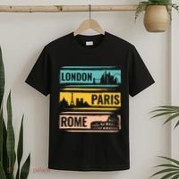 London Paris Rome World Traveler T-Shirt thumb 2