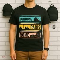 London Paris Rome World Traveler T-Shirt thumb 6