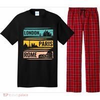 London Paris Rome World Traveler Pajama Set thumb 0