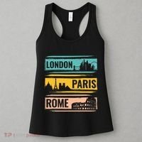 London Paris Rome World Traveler Women's Tank Top thumb 3