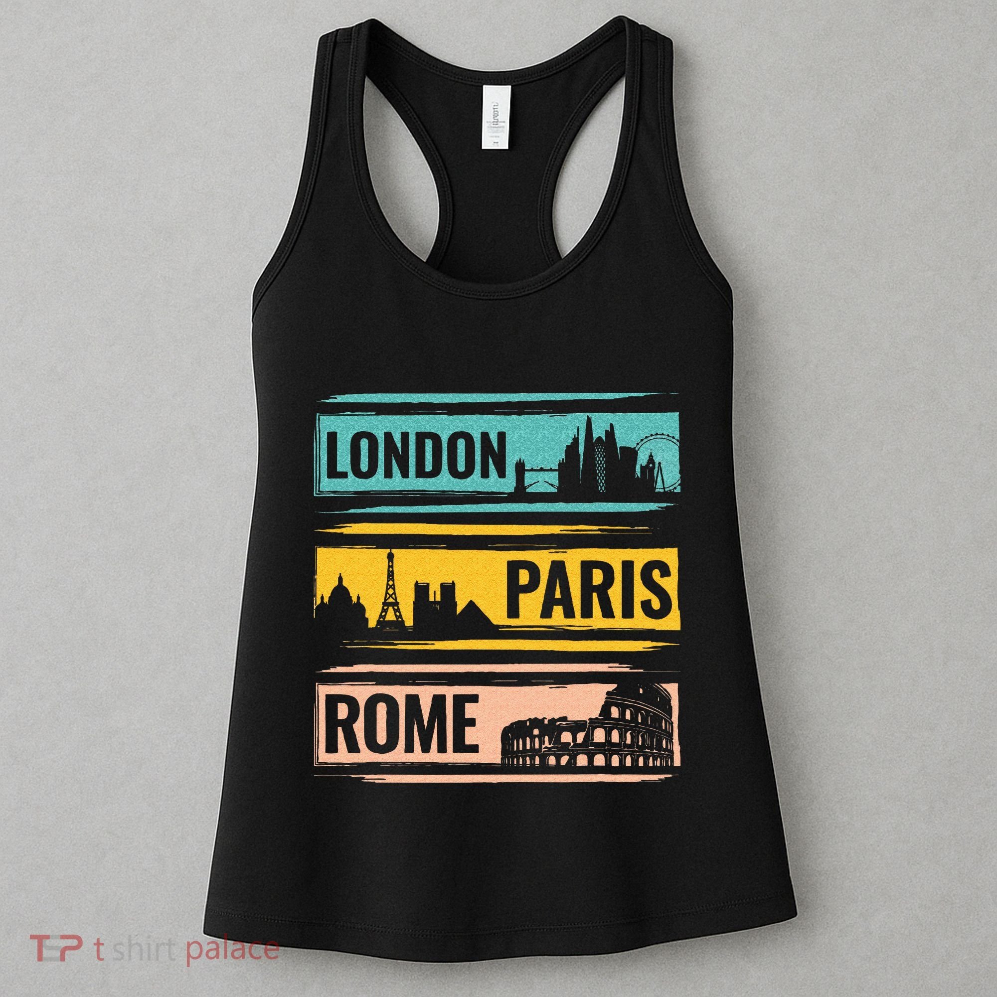 London Paris Rome World Traveler Women's Tank Top