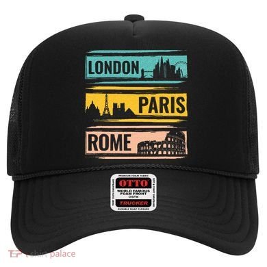 London Paris Rome World Traveler Hat