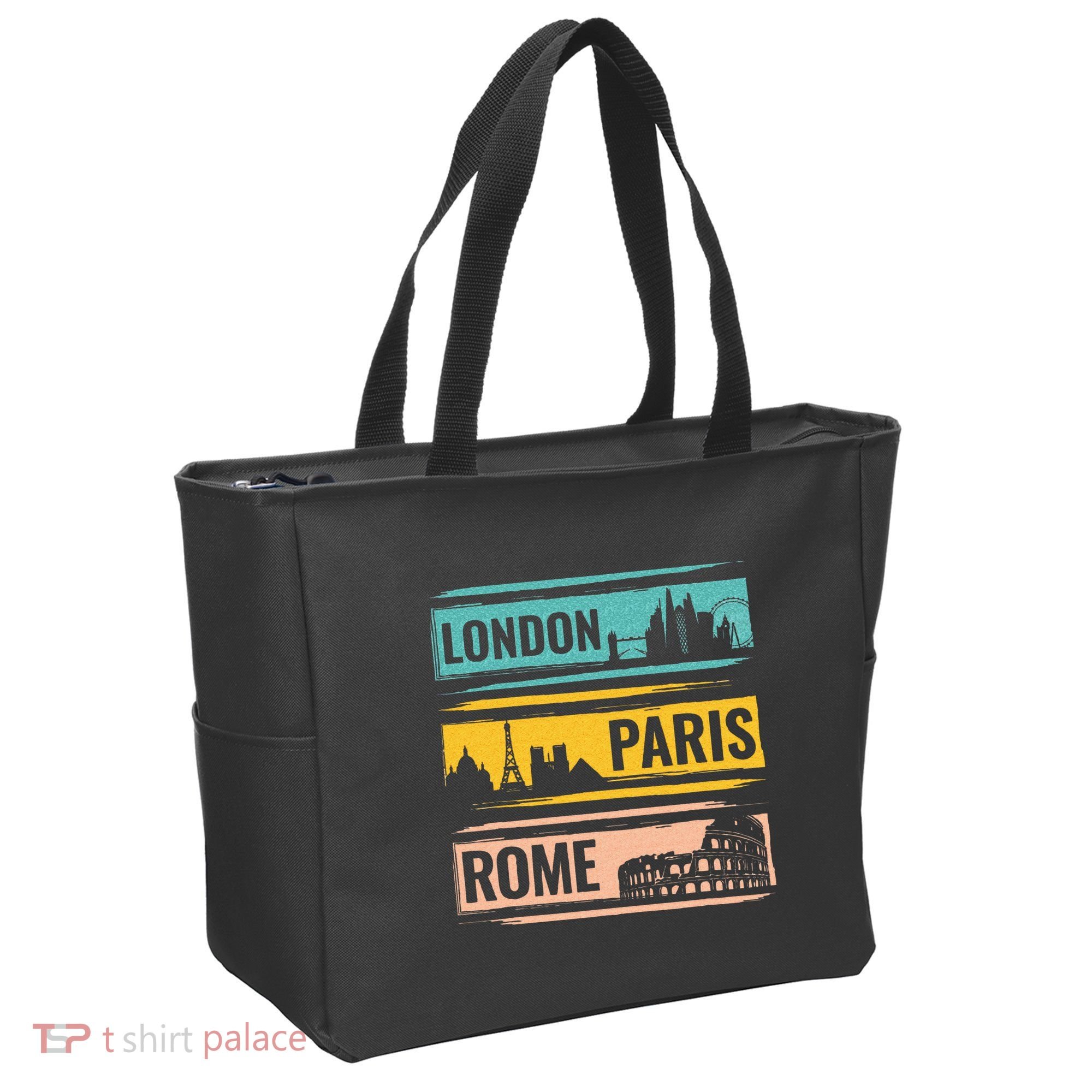 London Paris Rome World Traveler Tote Bag