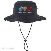 Love Peace Red Lobster Leopard Seafood Lover Lobster Eating Bucket Hat thumb 0