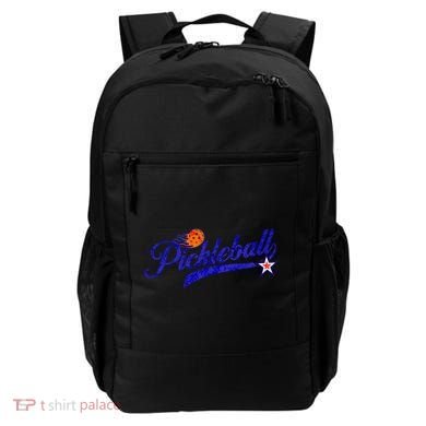 Lovers Pickleball Retro Style Pickle Ball Gift For Player Backpack