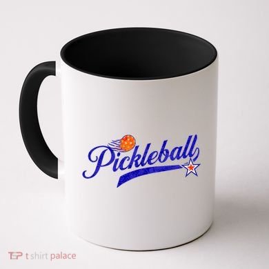 Lovers Pickleball Retro Style Pickle Ball Gift For Player Coffee Mug