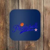 Lovers Pickleball Retro Style Pickle Ball Gift For Player Coaster thumb 0