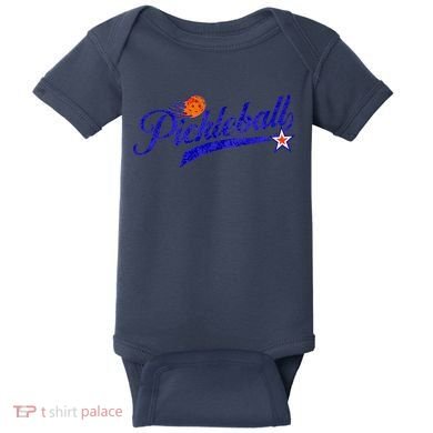 Lovers Pickleball Retro Style Pickle Ball Gift For Player Baby Bodysuit
