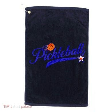 Lovers Pickleball Retro Style Pickle Ball Gift For Player Golf Towel