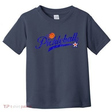 Lovers Pickleball Retro Style Pickle Ball Gift For Player Toddler T-Shirt