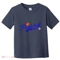 Lovers Pickleball Retro Style Pickle Ball Gift For Player Toddler T-Shirt thumb 0