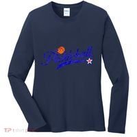 Lovers Pickleball Retro Style Pickle Ball Gift For Player Women's Long Sleeve Shirt thumb 0