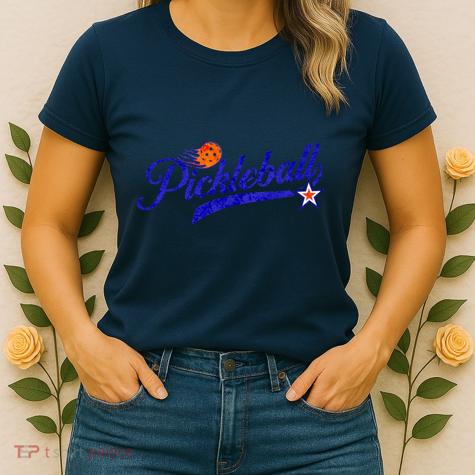 Lovers Pickleball Retro Style Pickle Ball Gift For Player Women's T-Shirt