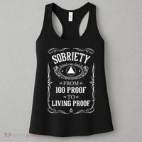 Living Proof Sobriety Anniversary Sober AA NA Recovery Women's Tank Top thumb 3