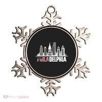 Love Philadelphia Skyline Downtown Cityscape Philly America Flag Ornament thumb 0