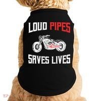 Loud Pipes Saves Lives Biker Doggie Tank thumb 0