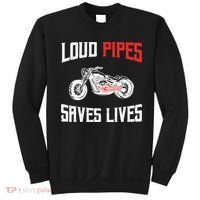 Loud Pipes Saves Lives Biker Sweatshirt thumb 0