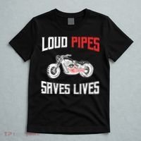 Loud Pipes Saves Lives Biker T-Shirt thumb 5