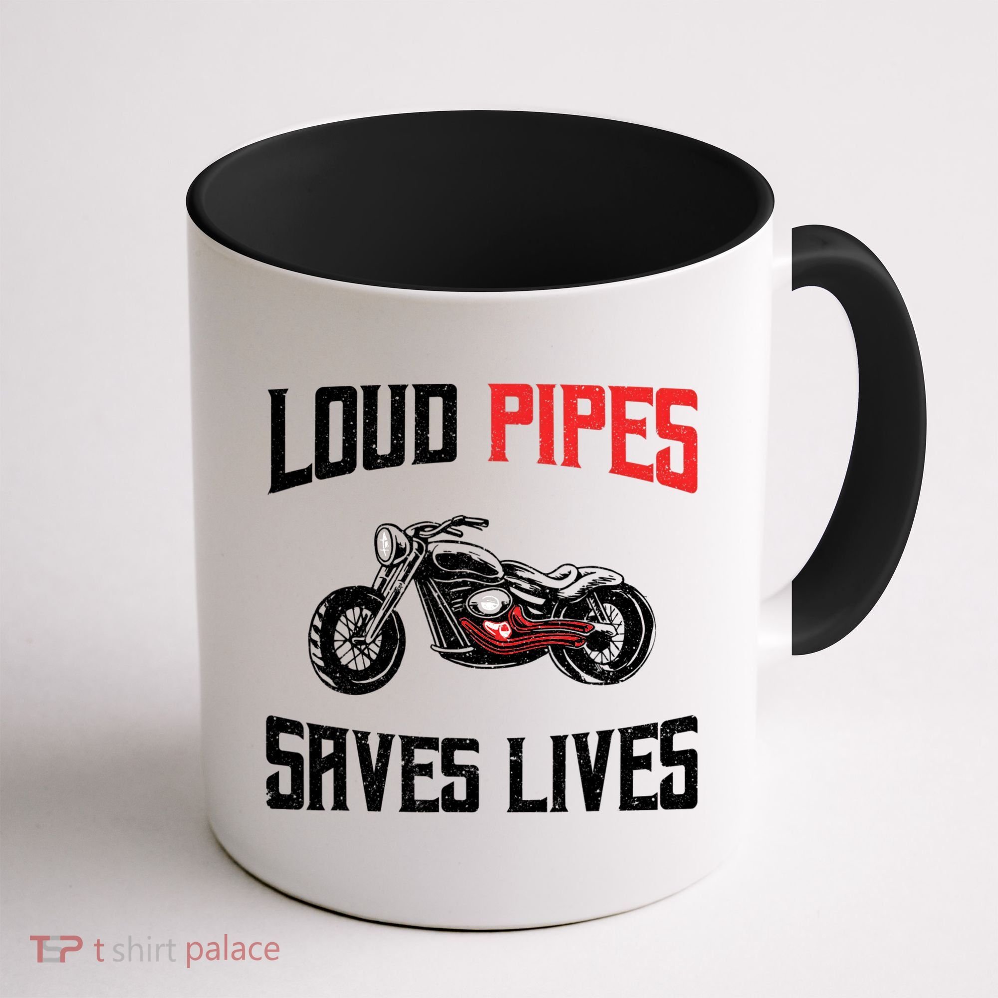 Loud Pipes Saves Lives Biker Coffee Mug