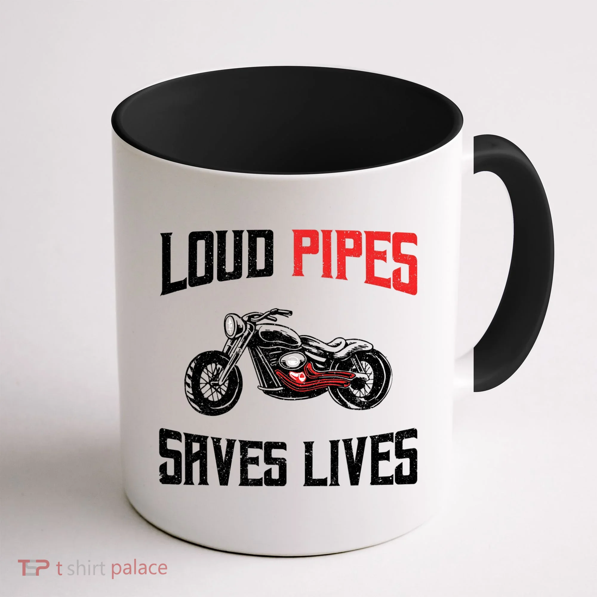 Loud Pipes Saves Lives Biker Coffee Mug