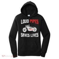 Loud Pipes Saves Lives Biker Women's Hoodie thumb 0
