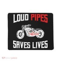 Loud Pipes Saves Lives Biker Mousepad thumb 0