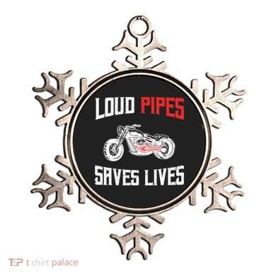 Loud Pipes Saves Lives Biker Ornament