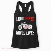 Loud Pipes Saves Lives Biker Women's Tank Top thumb 0