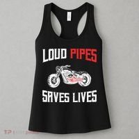 Loud Pipes Saves Lives Biker Women's Tank Top thumb 3