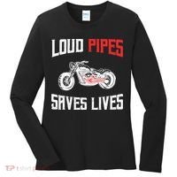 Loud Pipes Saves Lives Biker Women's Long Sleeve Shirt thumb 0