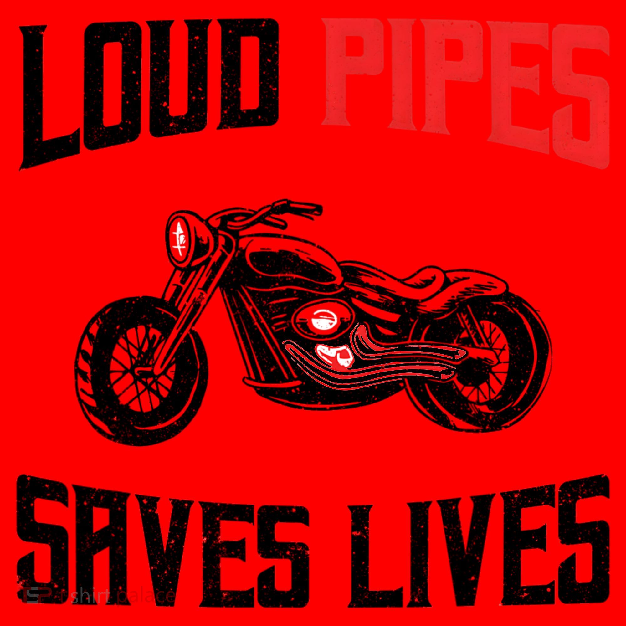 Loud Pipes Saves Lives Biker Santa Hat