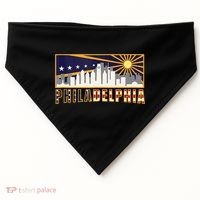 Love Philadelphia Skyline Downtown Cityscape Philly Souvenir USA-Made Doggie Bandana thumb 0