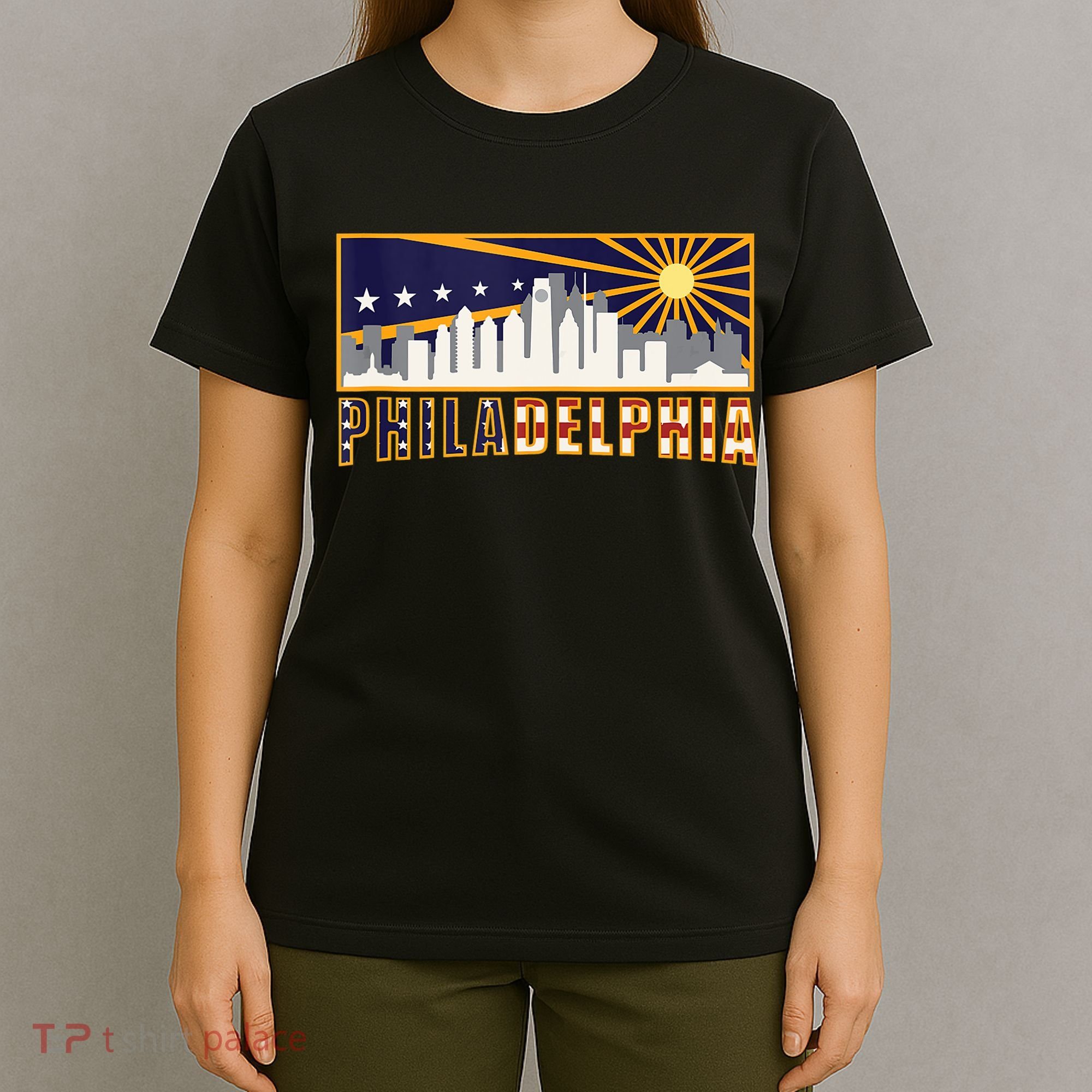 Love Philadelphia Skyline Downtown Cityscape Philly Souvenir T-Shirt