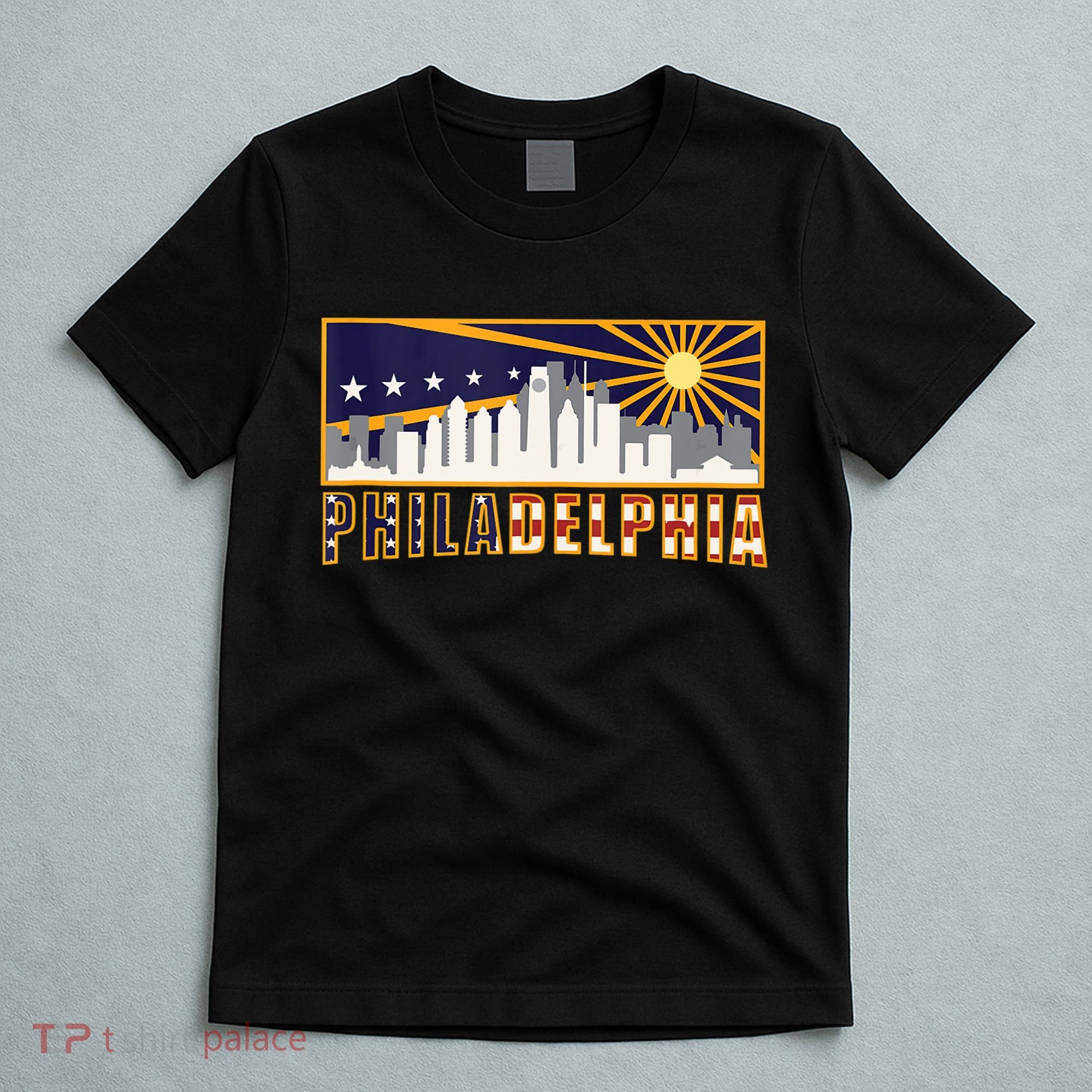 Love Philadelphia Skyline Downtown Cityscape Philly Souvenir T-Shirt