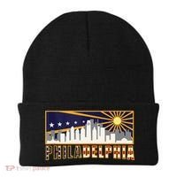 Love Philadelphia Skyline Downtown Cityscape Philly Souvenir Beanie thumb 0