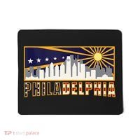 Love Philadelphia Skyline Downtown Cityscape Philly Souvenir Mousepad thumb 0