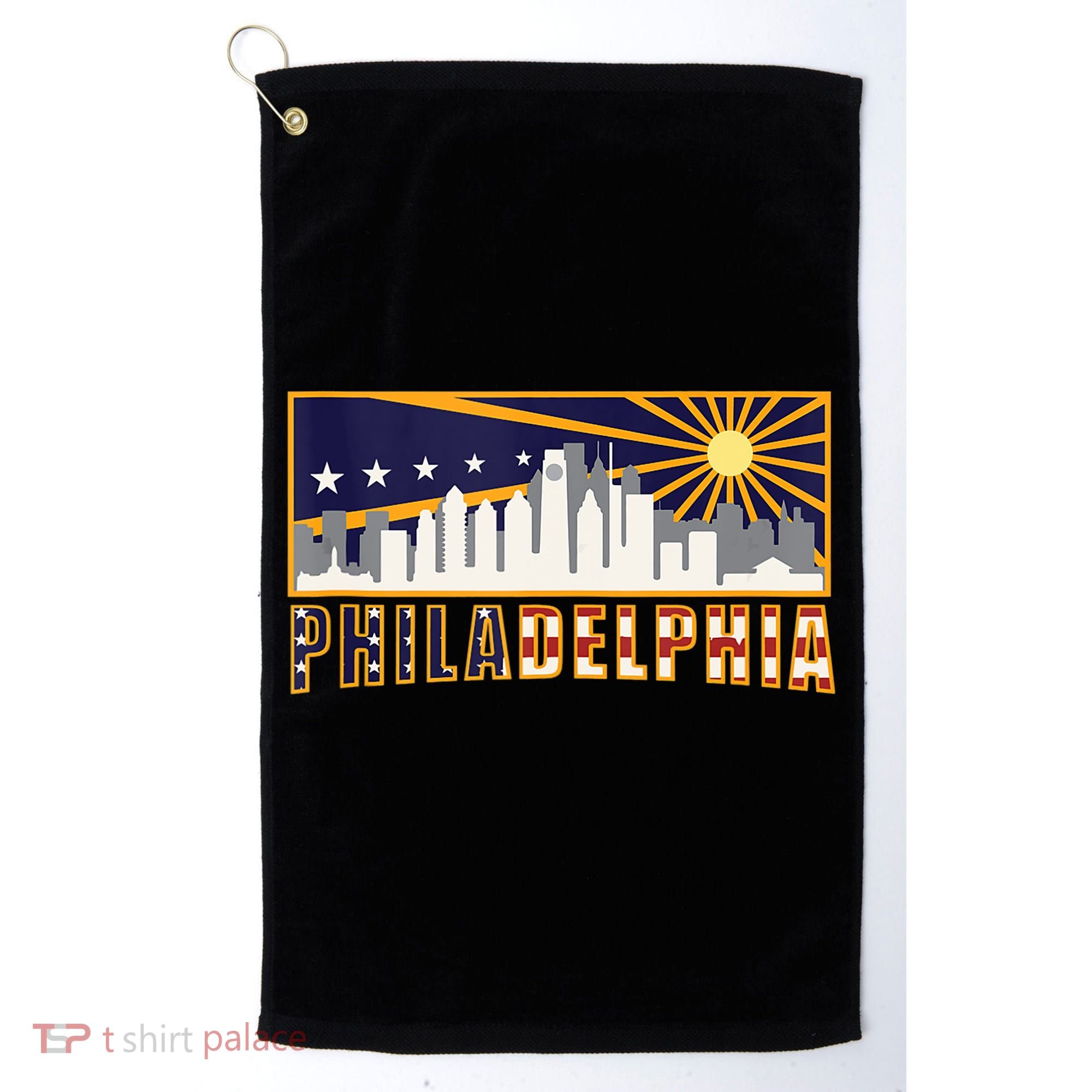 Love Philadelphia Skyline Downtown Cityscape Philly Souvenir Golf Towel