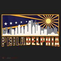 Love Philadelphia Skyline Downtown Cityscape Philly Souvenir Golf Towel thumb 3