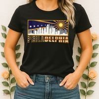 Love Philadelphia Skyline Downtown Cityscape Philly Souvenir Women's T-Shirt thumb 2