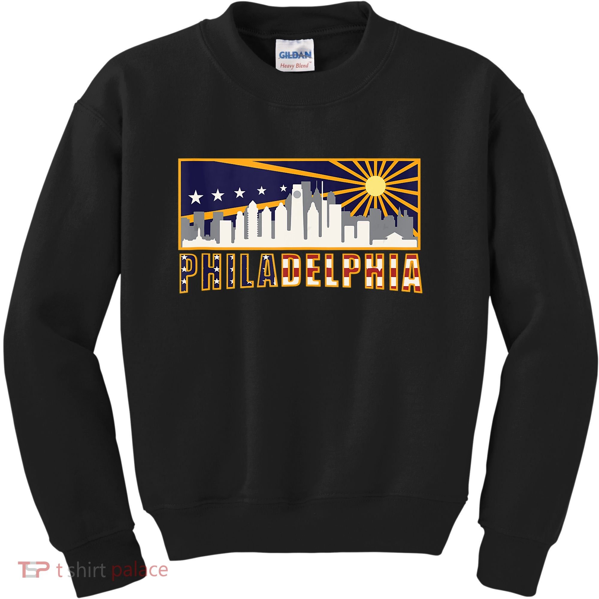 Love Philadelphia Skyline Downtown Cityscape Philly Souvenir Kids Sweatshirt