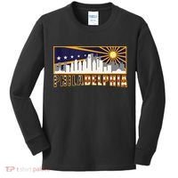 Love Philadelphia Skyline Downtown Cityscape Philly Souvenir Kids Long Sleeve Shirt thumb 0