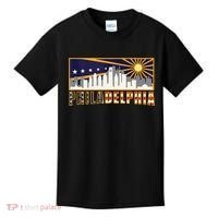 Love Philadelphia Skyline Downtown Cityscape Philly Souvenir Kids T-Shirt thumb 0